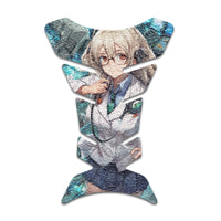 Gas Tank Sticker Motorcycle Tank Pad Protector Anti Slip Fish Bone Anime Artistic - MC Motoparts