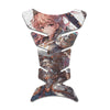 Gas Tank Sticker Motorcycle Tank Pad Protector Anti Slip Fish Bone Anime Artistic - MC Motoparts