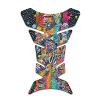 Gas Tank Sticker Motorcycle Tank Pad Protector Anti Slip Fish Bone Anime Artistic - MC Motoparts