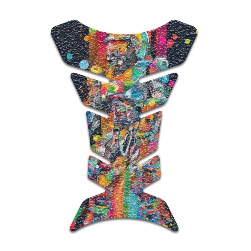 Gas Tank Sticker Motorcycle Tank Pad Protector Anti Slip Fish Bone Anime Artistic - MC Motoparts