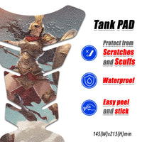 Gas Tank Sticker Motorcycle Tank Pad Protector Anti Slip Fish Bone Vintage Wave MC Motoparts x StickerBao