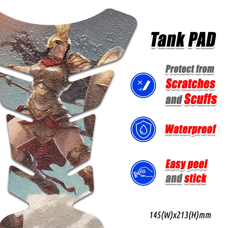 Gas Tank Sticker Motorcycle Tank Pad Protector Anti Slip Fish Bone Vintage Wave MC Motoparts x StickerBao