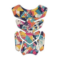 Gas Tank Sticker Motorcycle Tank Pad Protector Anti Slip Shield Neon Fantasy Art - MC Motoparts