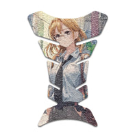 Gas Tank Sticker Motorcycle Tank Pad Protector Anti Slip Fish Bone Anime Artistic - MC Motoparts