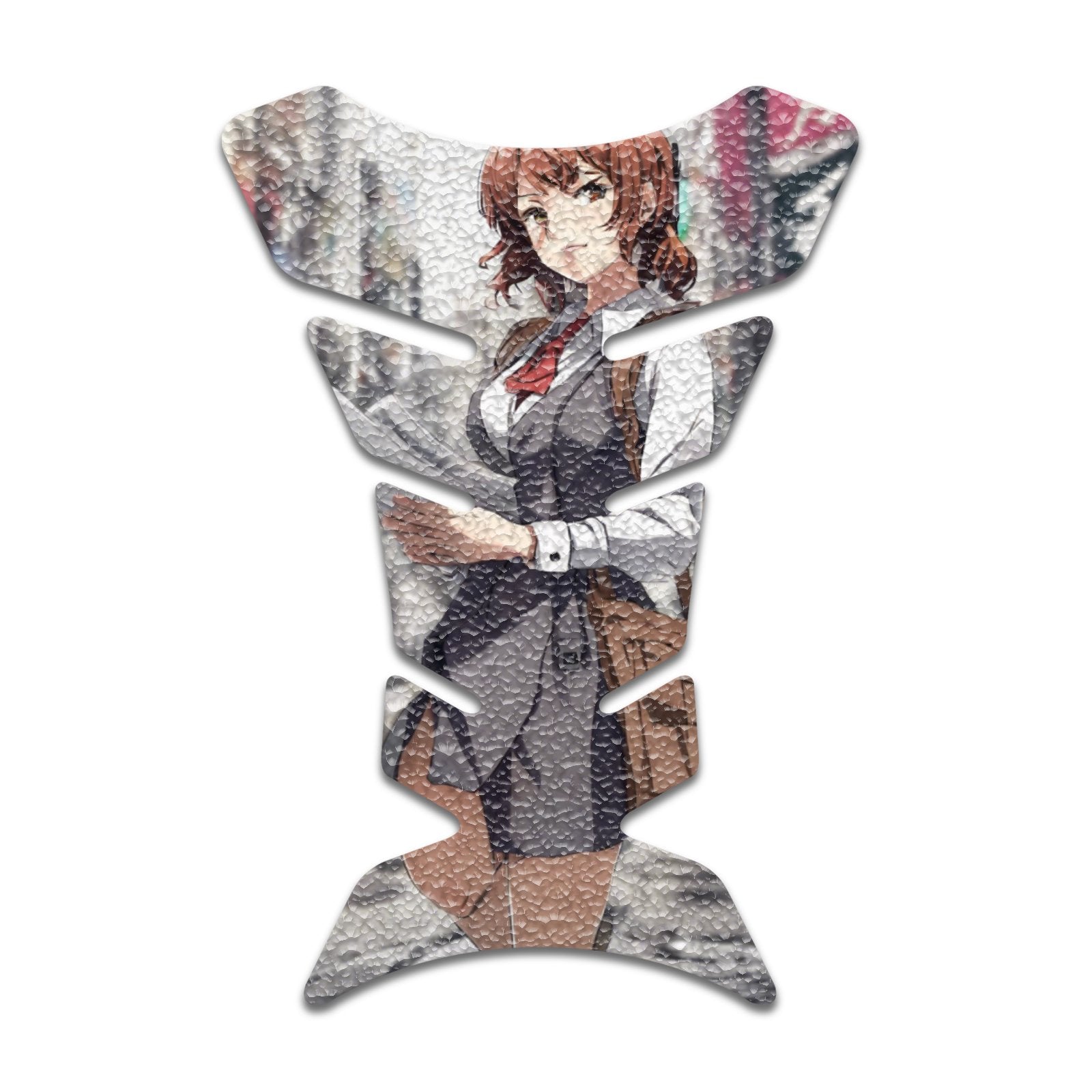 Gas Tank Sticker Motorcycle Tank Pad Protector Anti Slip Fish Bone Abstract Anime - MC Motoparts