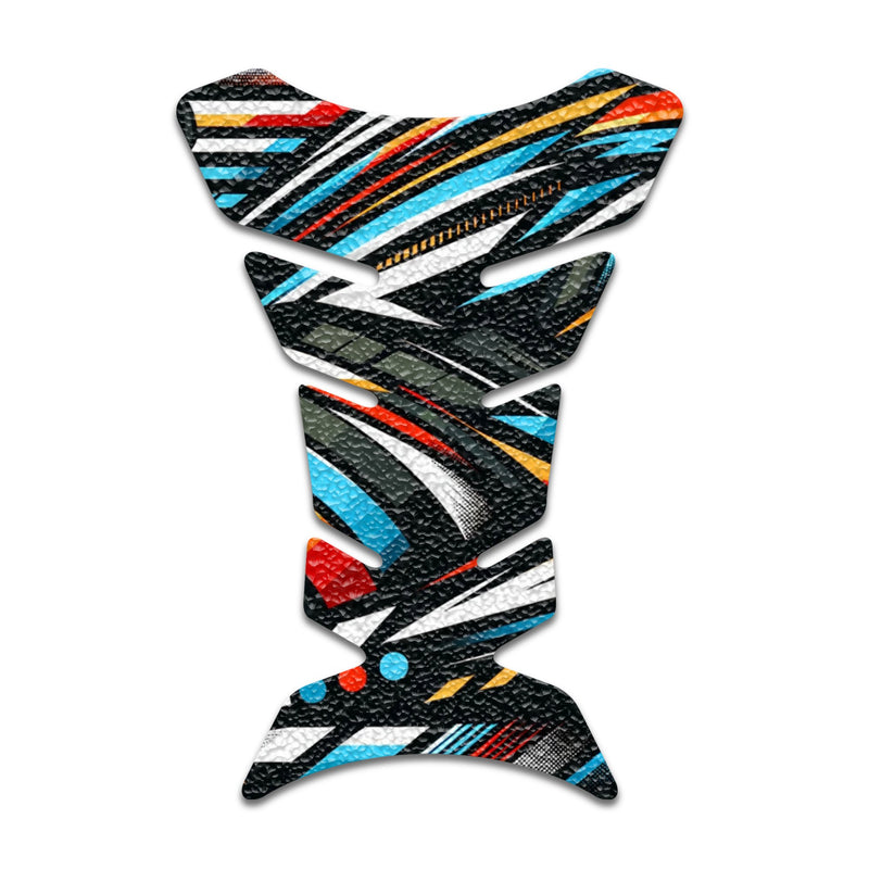 Gas Tank Sticker Motorcycle Tank Pad Protector Anti Slip Fish Bone Vintage Wave - MC Motoparts
