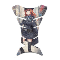 Gas Tank Sticker Motorcycle Tank Pad Protector Anti Slip Fish Bone Anime Artistic - MC Motoparts