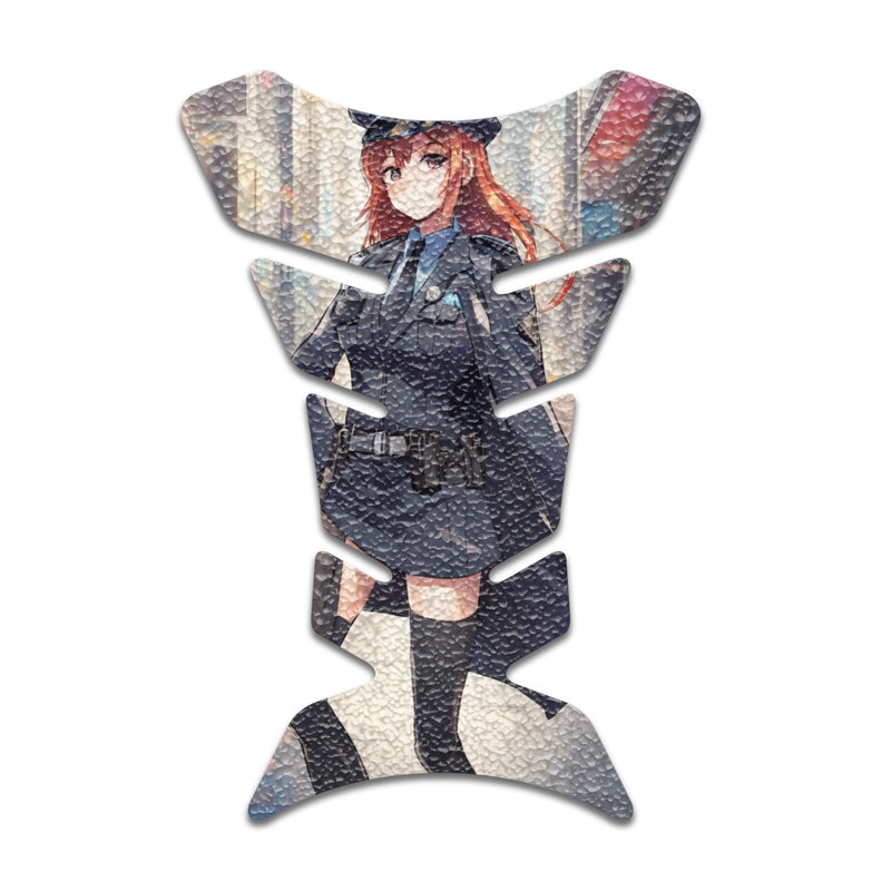 Gas Tank Sticker Motorcycle Tank Pad Protector Anti Slip Fish Bone Anime Artistic - MC Motoparts