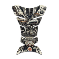 Gas Tank Sticker Motorcycle Tank Pad Protector Anti Slip Fish Bone Vintage Wave - MC Motoparts