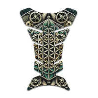 Gas Tank Sticker Motorcycle Tank Pad Protector Anti Slip Fish Bone Japanese Sci Fi - MC Motoparts