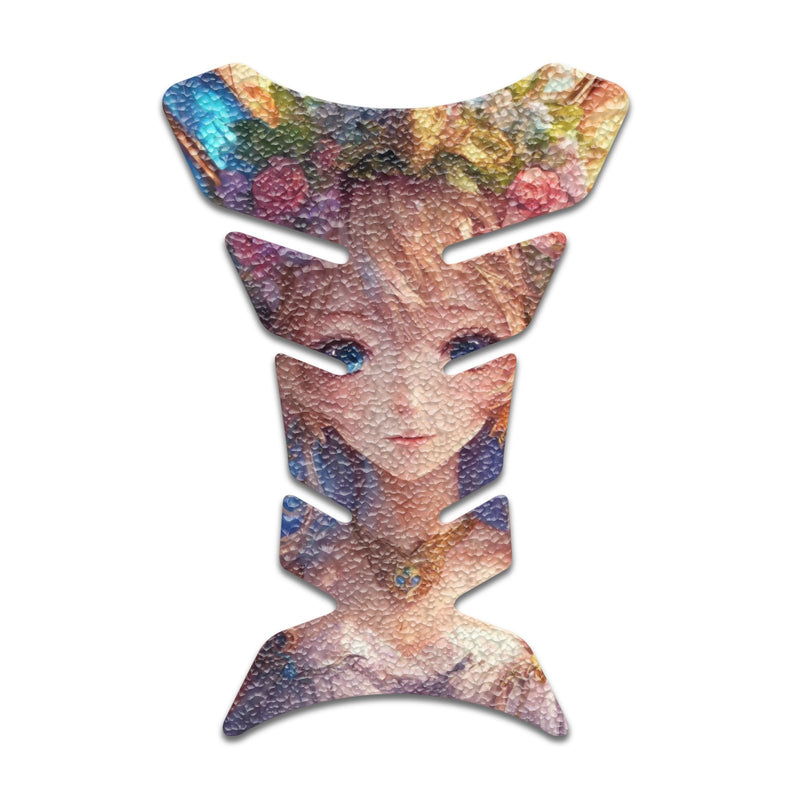 Gas Tank Sticker Motorcycle Tank Pad Protector Anti Slip Fish Bone Abstract Anime - MC Motoparts