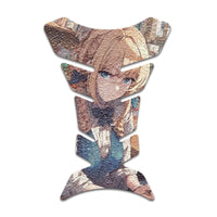 Gas Tank Sticker Motorcycle Tank Pad Protector Anti Slip Fish Bone Anime Artistic - MC Motoparts