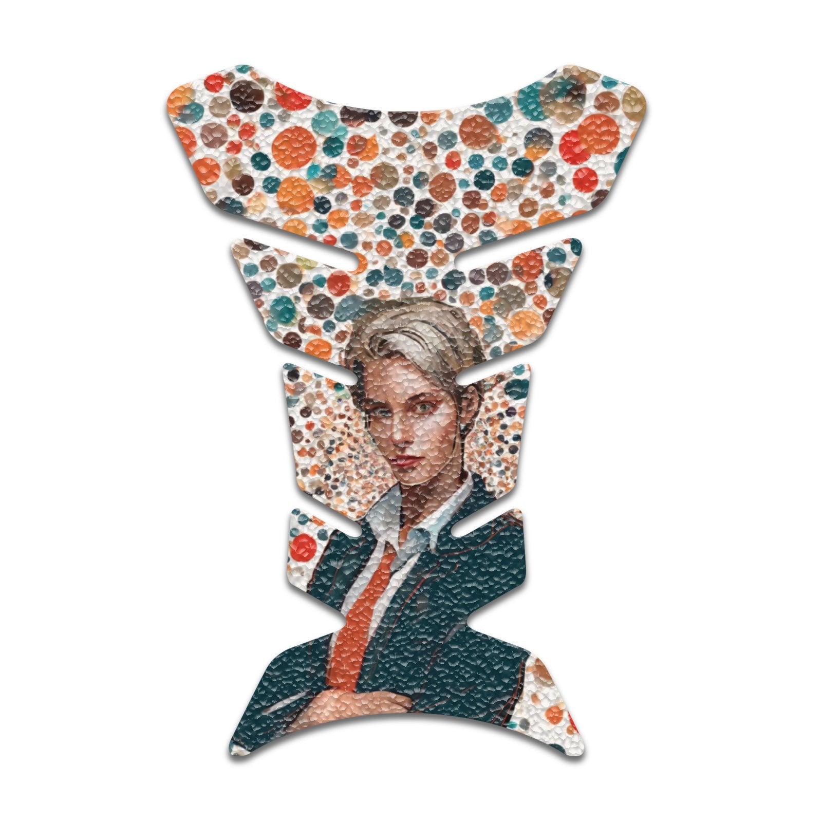 Gas Tank Sticker Motorcycle Tank Pad Protector Anti Slip Fish Bone Anime Artistic - MC Motoparts