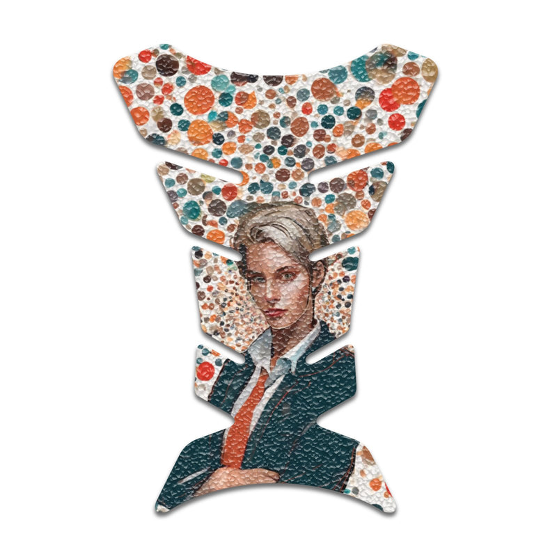 Gas Tank Sticker Motorcycle Tank Pad Protector Anti Slip Fish Bone Anime Artistic - MC Motoparts