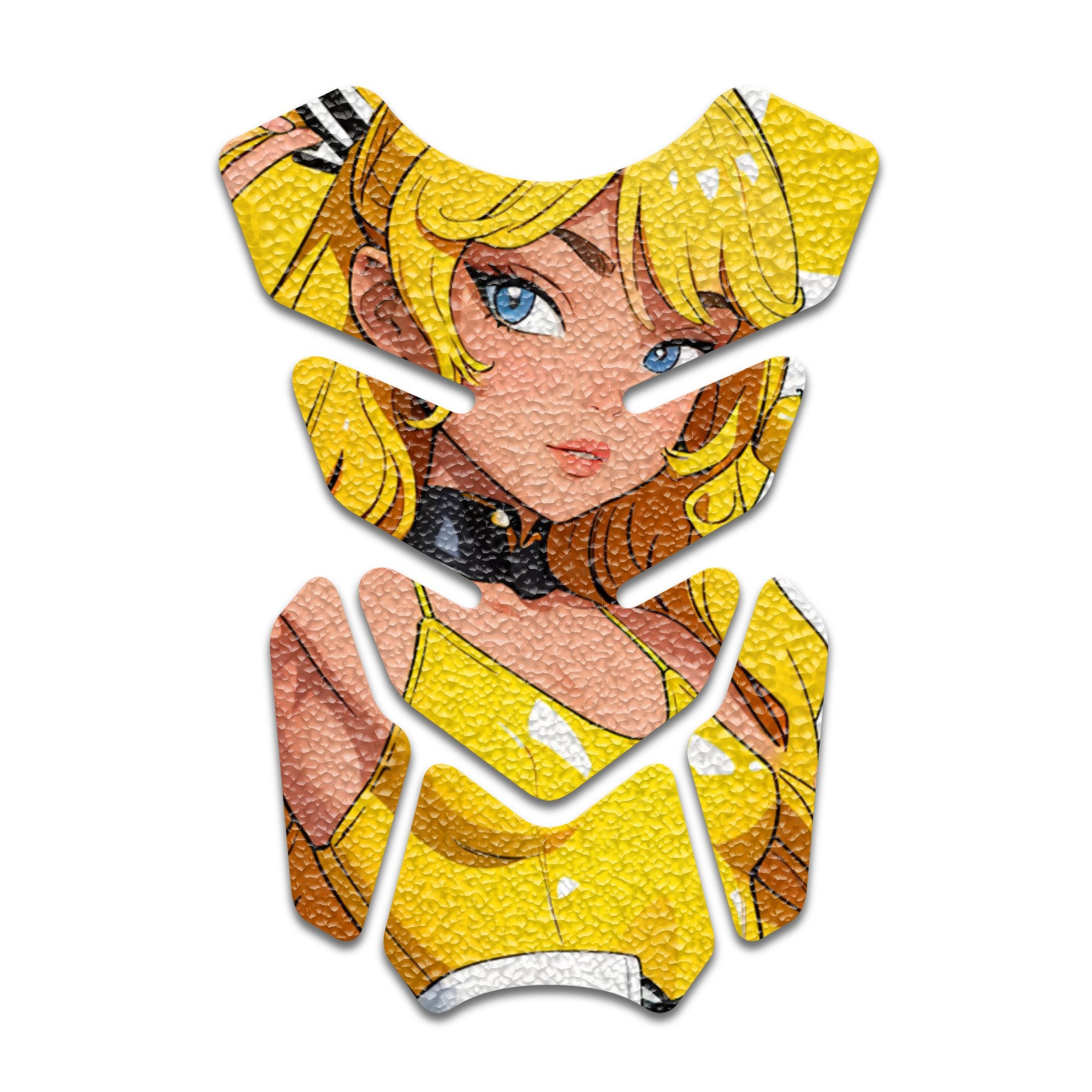 Gas Tank Sticker Motorcycle Tank Pad Protector Anti Slip Shield Vintage Wave - MC Motoparts