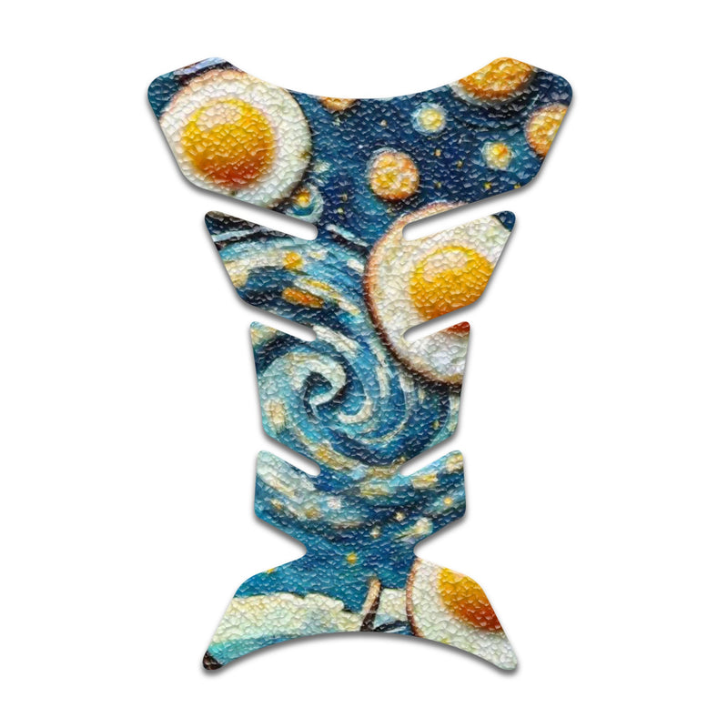 Gas Tank Sticker Motorcycle Tank Pad Protector Anti Slip Fish Bone Japanese Sci Fi - MC Motoparts