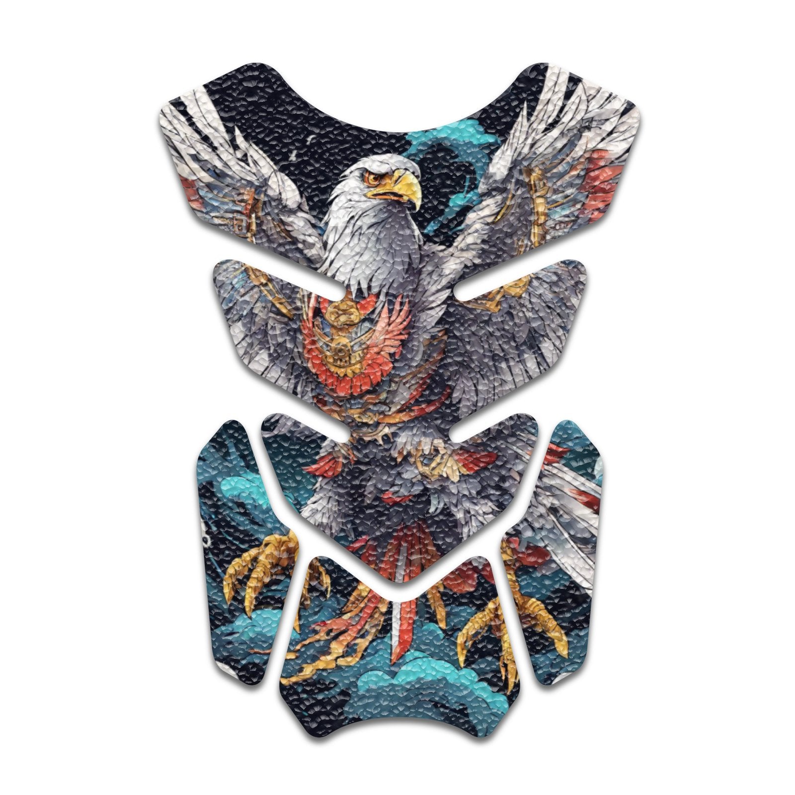 Gas Tank Sticker Motorcycle Tank Pad Protector Anti Slip Shield Neon Fantasy Art - MC Motoparts