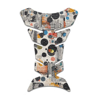 Gas Tank Sticker Motorcycle Tank Pad Protector Anti Slip Fish Bone Abstract Anime - MC Motoparts