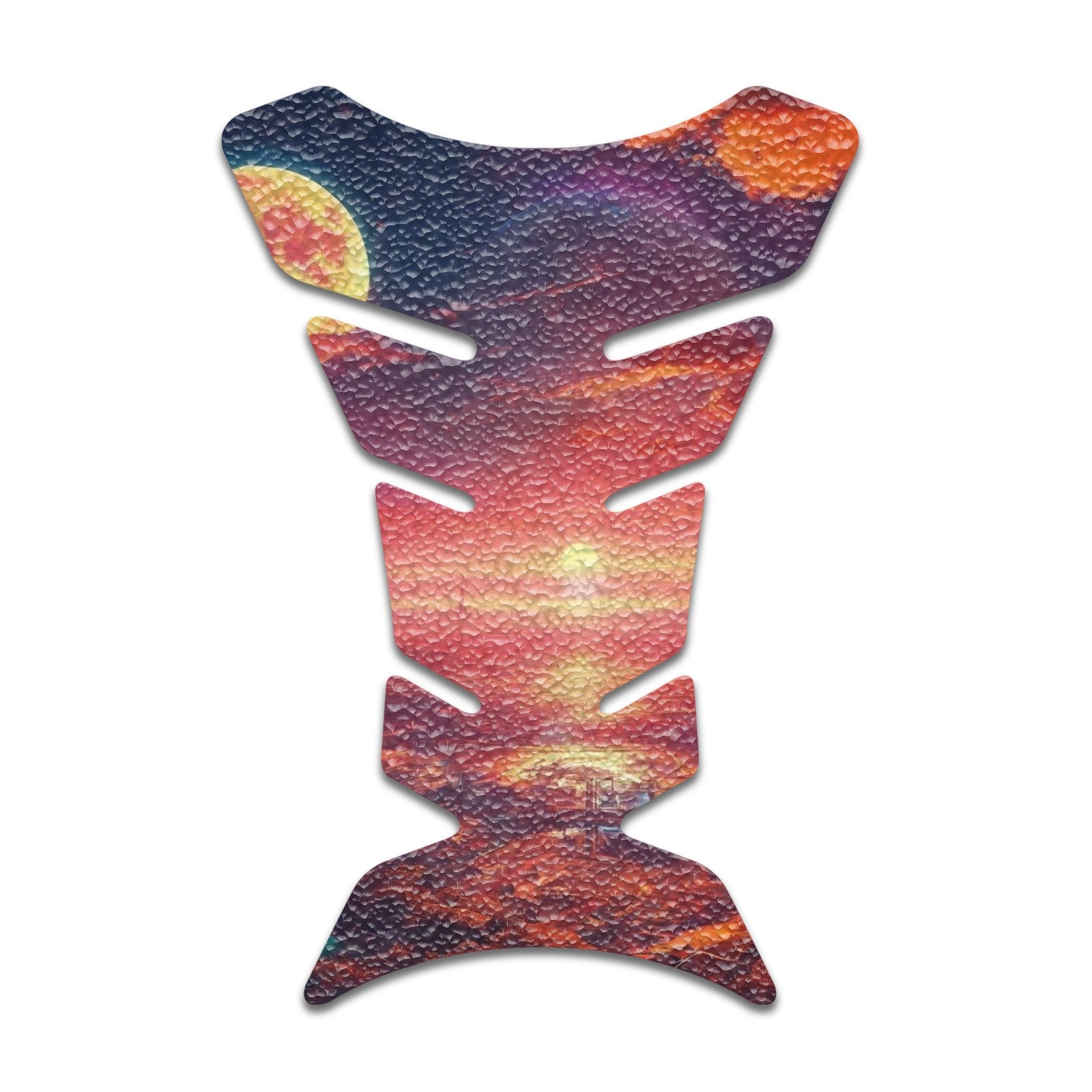 Gas Tank Sticker Motorcycle Tank Pad Protector Anti Slip Fish Bone Japanese Sci Fi - MC Motoparts