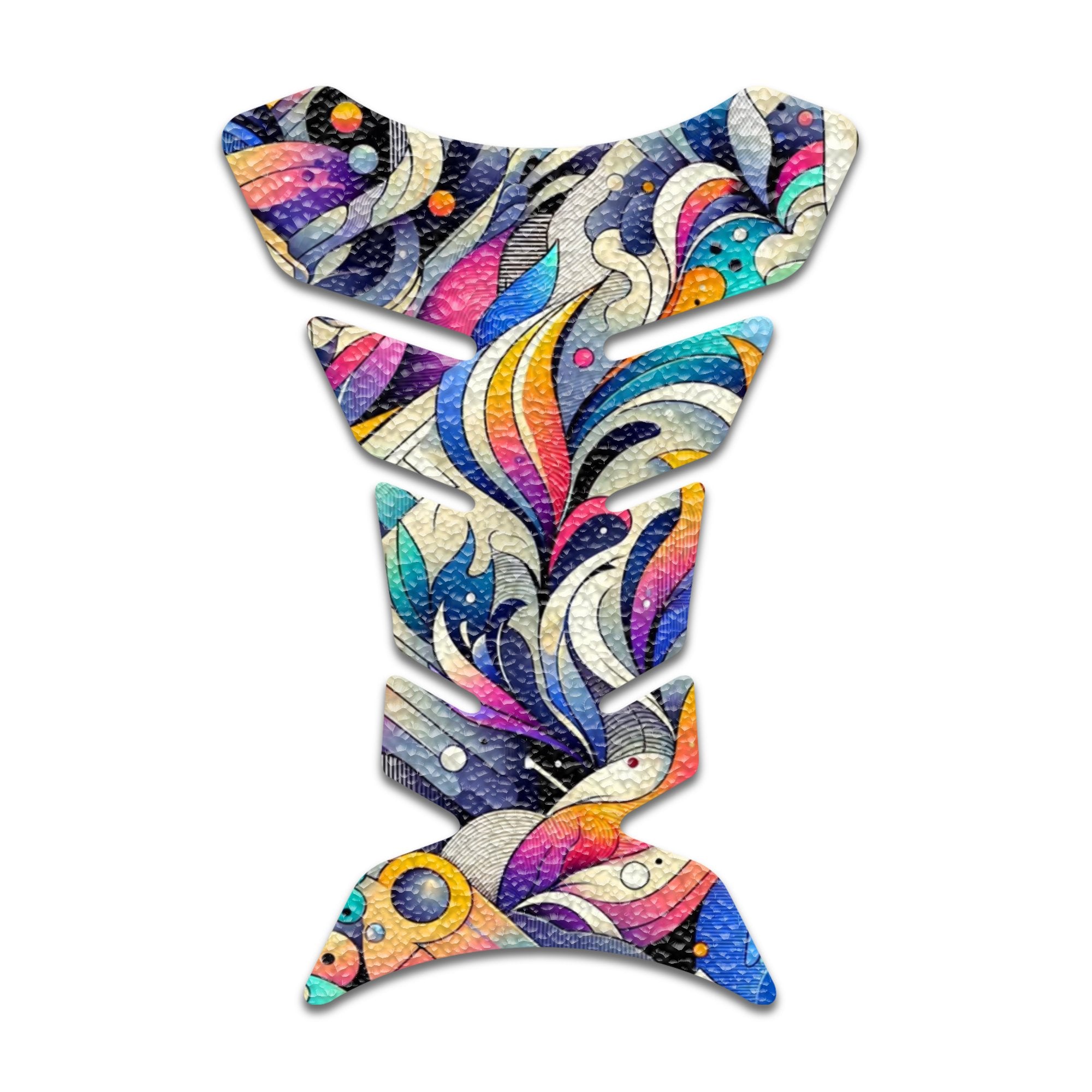 Gas Tank Sticker Motorcycle Tank Pad Protector Anti Slip Fish Bone Abstract Anime - MC Motoparts