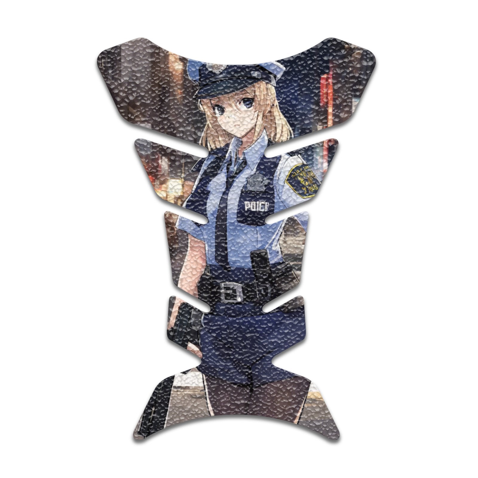 Gas Tank Sticker Motorcycle Tank Pad Protector Anti Slip Fish Bone Anime Artistic - MC Motoparts