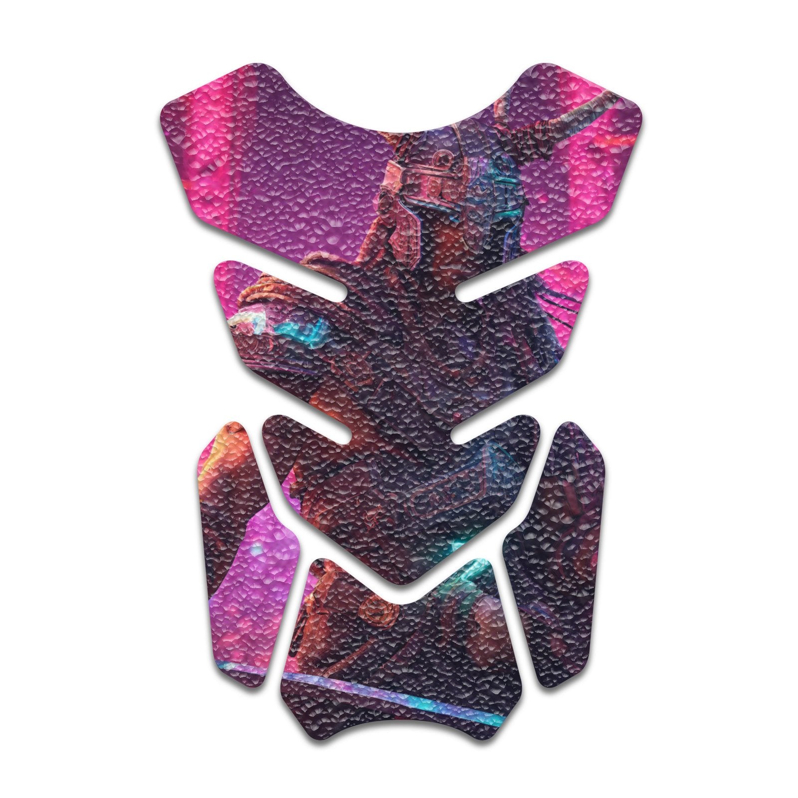 Gas Tank Sticker Motorcycle Tank Pad Protector Anti Slip Shield Vintage Wave - MC Motoparts