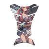 Gas Tank Sticker Motorcycle Tank Pad Protector Anti Slip Fish Bone Anime Artistic - MC Motoparts