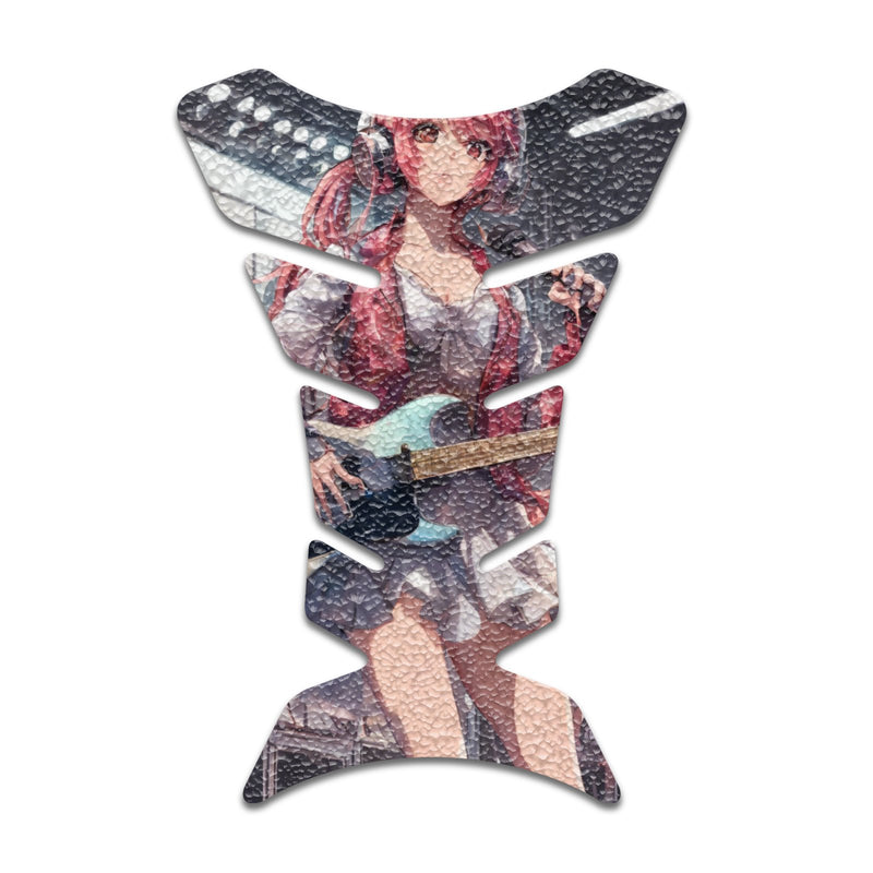 Gas Tank Sticker Motorcycle Tank Pad Protector Anti Slip Fish Bone Anime Artistic - MC Motoparts