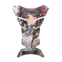 Gas Tank Sticker Motorcycle Tank Pad Protector Anti Slip Fish Bone Anime Artistic - MC Motoparts