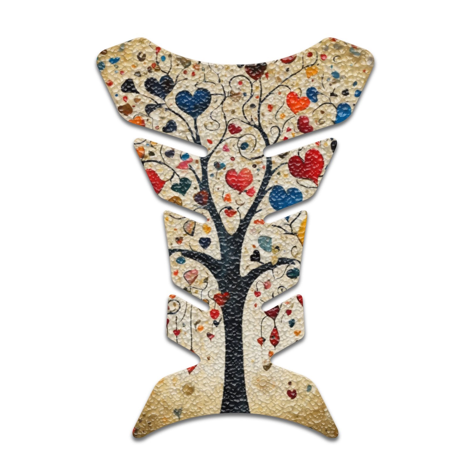 Gas Tank Sticker Motorcycle Tank Pad Protector Anti Slip Fish Bone Anime Artistic - MC Motoparts