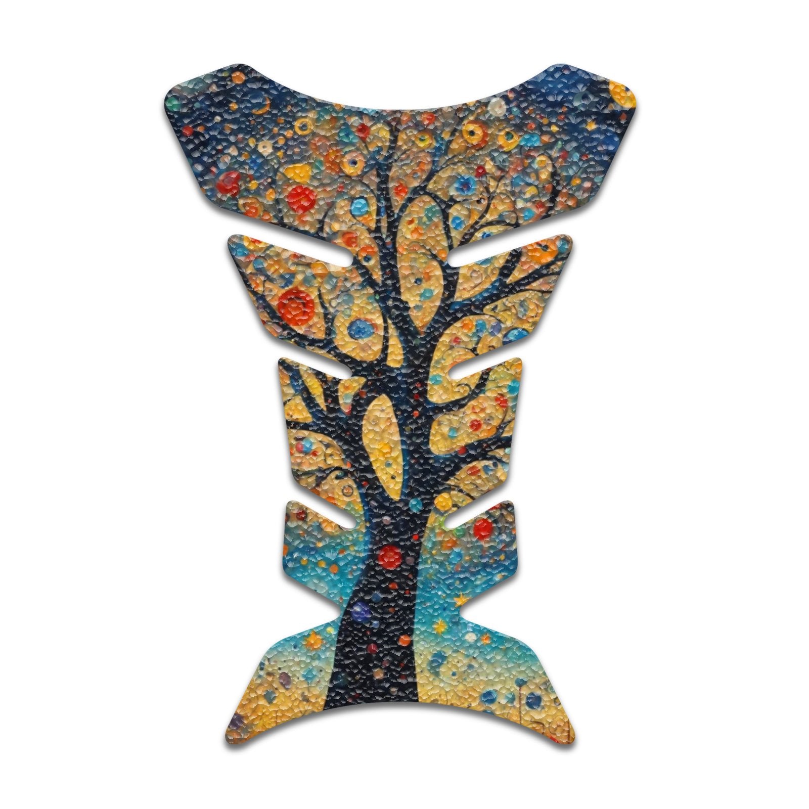 Gas Tank Sticker Motorcycle Tank Pad Protector Anti Slip Fish Bone Vintage Wave - MC Motoparts