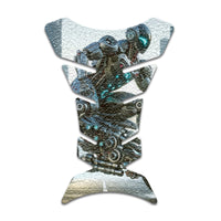 Gas Tank Sticker Motorcycle Tank Pad Protector Anti Slip Fish Bone Vintage Wave - MC Motoparts