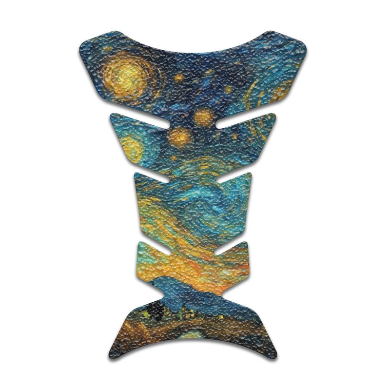 Gas Tank Sticker Motorcycle Tank Pad Protector Anti Slip Fish Bone Japanese Sci Fi - MC Motoparts