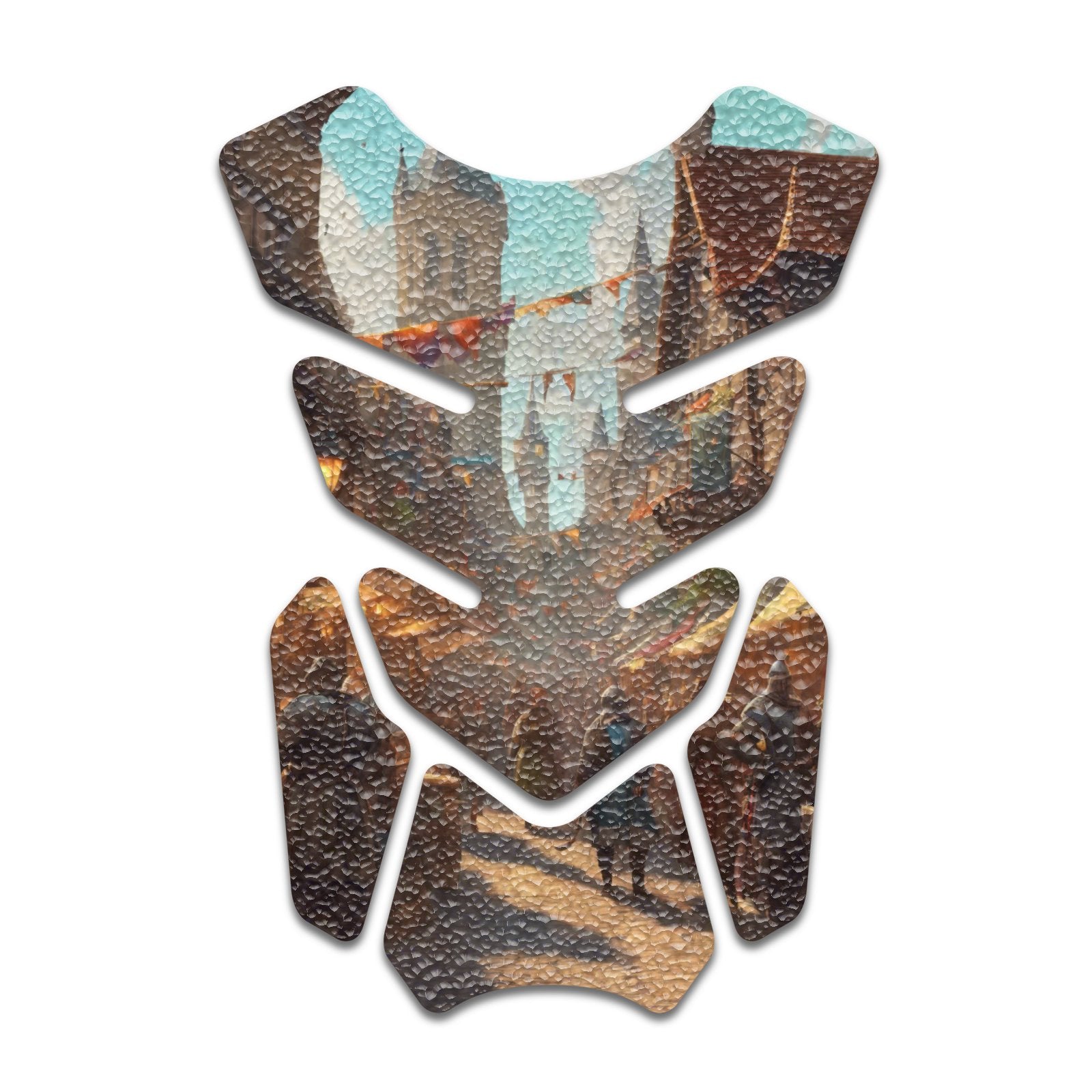 Gas Tank Sticker Motorcycle Tank Pad Protector Anti Slip Shield Neon Fantasy Art - MC Motoparts