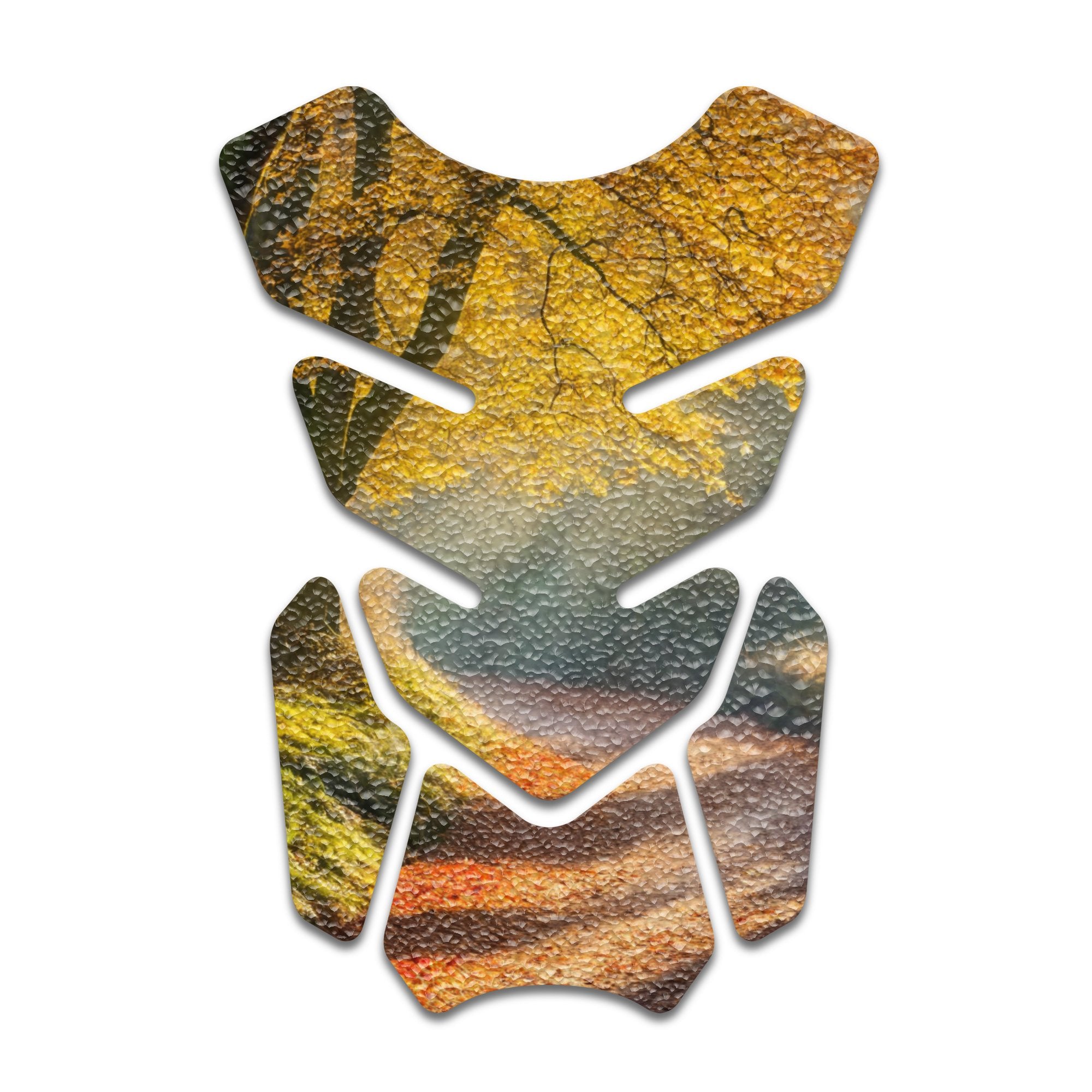 Gas Tank Sticker Motorcycle Tank Pad Protector Anti Slip Shield Vintage Wave - MC Motoparts