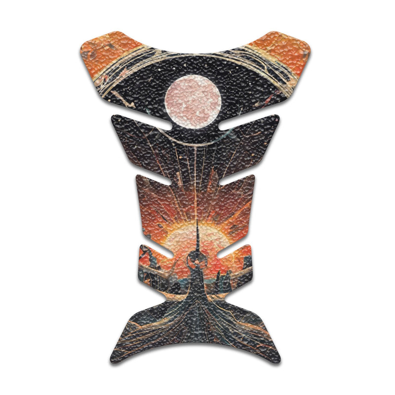 Gas Tank Sticker Motorcycle Tank Pad Protector Anti Slip Fish Bone Japanese Sci Fi - MC Motoparts