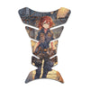 Gas Tank Sticker Motorcycle Tank Pad Protector Anti Slip Fish Bone Anime Artistic - MC Motoparts