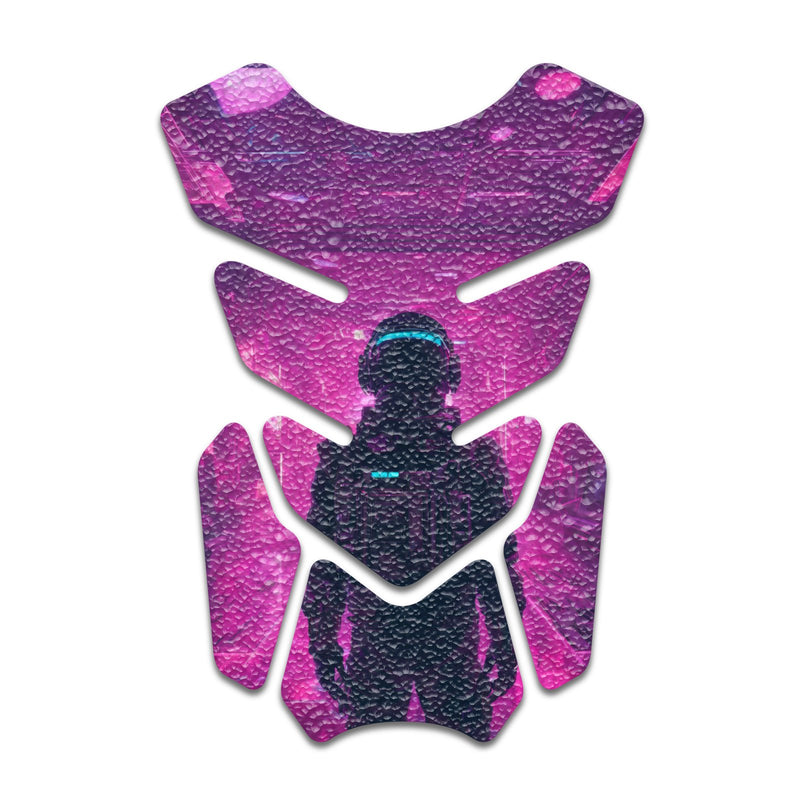 Gas Tank Sticker Motorcycle Tank Pad Protector Anti Slip Shield Neon Fantasy Art - MC Motoparts