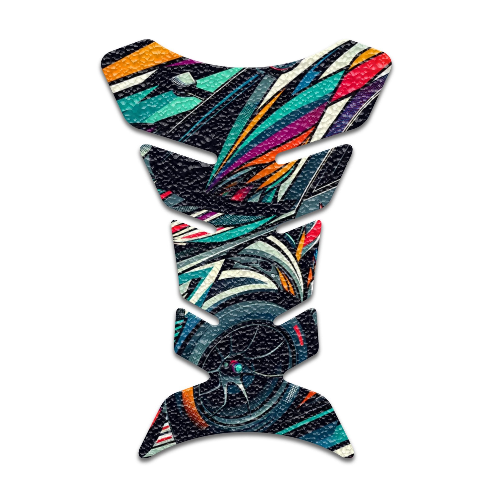 Gas Tank Sticker Motorcycle Tank Pad Protector Anti Slip Fish Bone Abstract Anime - MC Motoparts