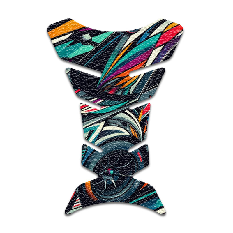 Gas Tank Sticker Motorcycle Tank Pad Protector Anti Slip Fish Bone Abstract Anime - MC Motoparts