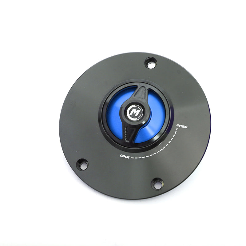 Blue fuel cap Fit Kawasaki ZX10R ZX6R ER6F Z1000 Z900 REVO Quick Release Fuel Cap