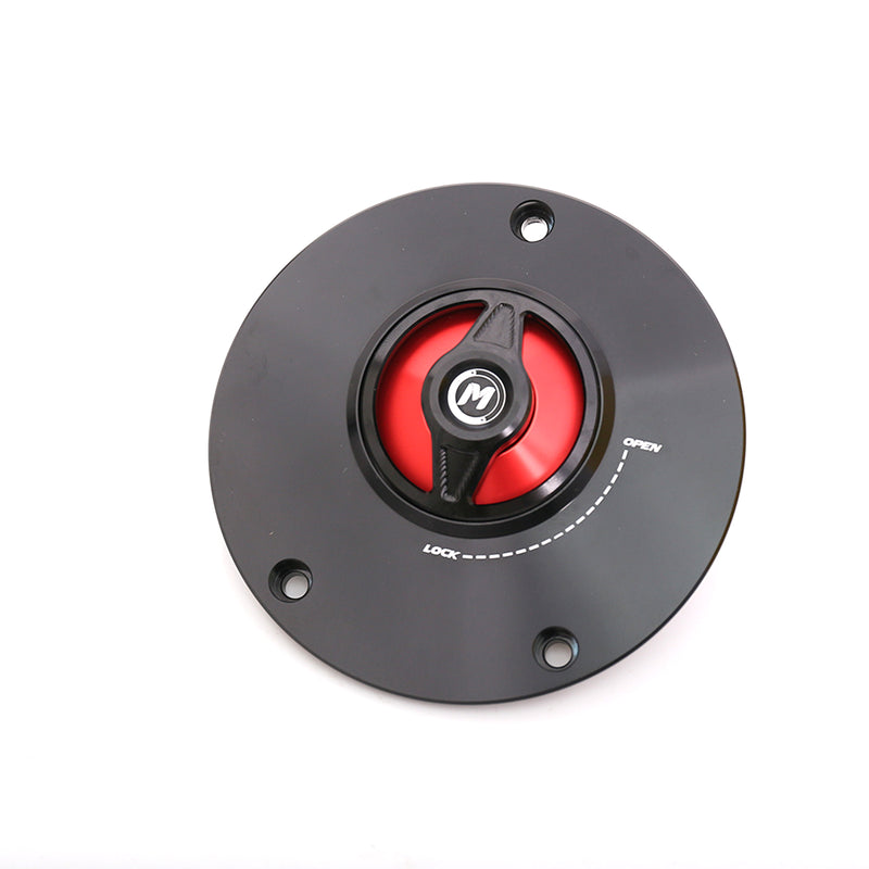 Red fuel cap Fit Kawasaki ZX10R ZX6R ER6F Z1000 Z900 REVO Quick Release Fuel Cap