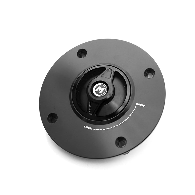 Black fuel cap Fit Suzuki GSX-R1000 GSXR750 REVO Quick Lock Fuel Cap