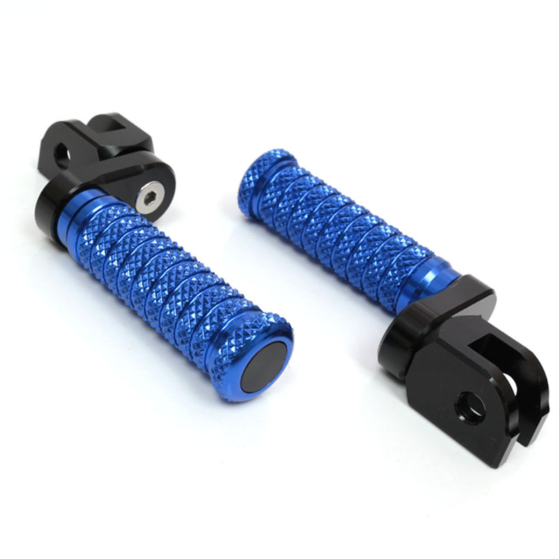 Fit Harley Davidson Fatboy Lo Iron 883 25mm Adjustable M-Grip POLE Front Foot Pegs - MC Motoparts