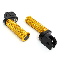 Fit Suzuki GSX1100 GSX1250 Hayabusa 25mm Adjustable M-Grip POLE Front Foot Pegs - MC Motoparts