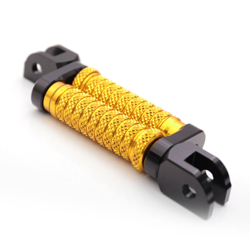 Fit Kawasaki ER6F ZX10R ZX12R ZX6R ZX7R 25mm Adjustable M-Grip POLE Front Foot Pegs - MC Motoparts