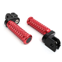 Fit Harley Davidson Fatboy Lo Iron 883 25mm Adjustable M-Grip POLE Front Foot Pegs - MC Motoparts