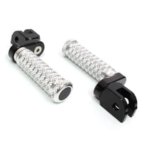 Fit Kawasaki ZZR1400 Z900 Z800 Z750 Z1000 25mm Adjustable M-Grip POLE Front Foot Pegs - MC Motoparts