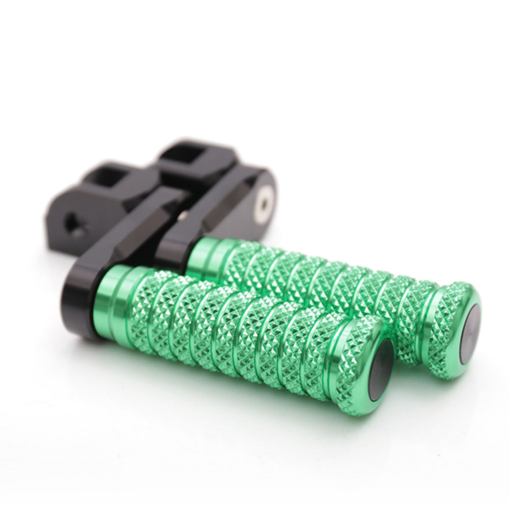 Fit Kawasaki ZR7S ZRX1200 KLE650 KLZ1000 40mm Extension M-Grip POLE Front Foot Pegs - MC Motoparts