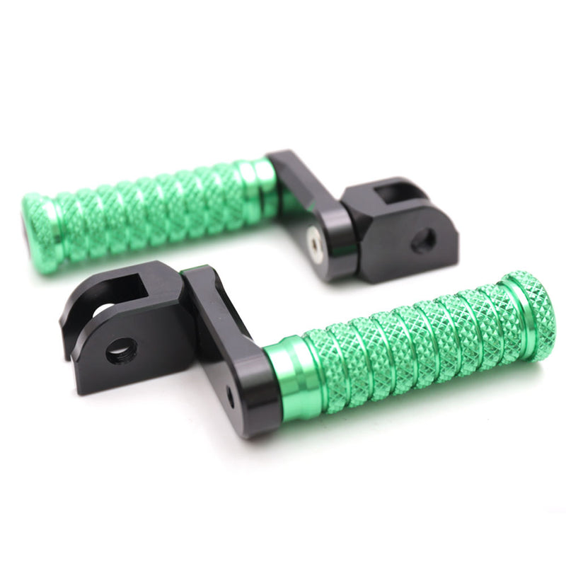 Fit Suzuki GSF600 GSF650 GSR750 40mm Adjustable M-Grip POLE Front Foot Pegs - MC Motoparts